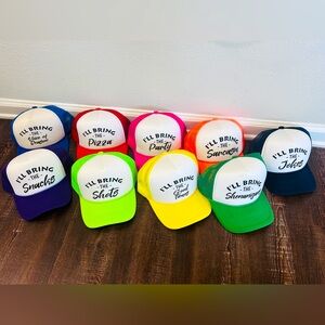 9 Funny Girls Trucker Hats (Bundle)